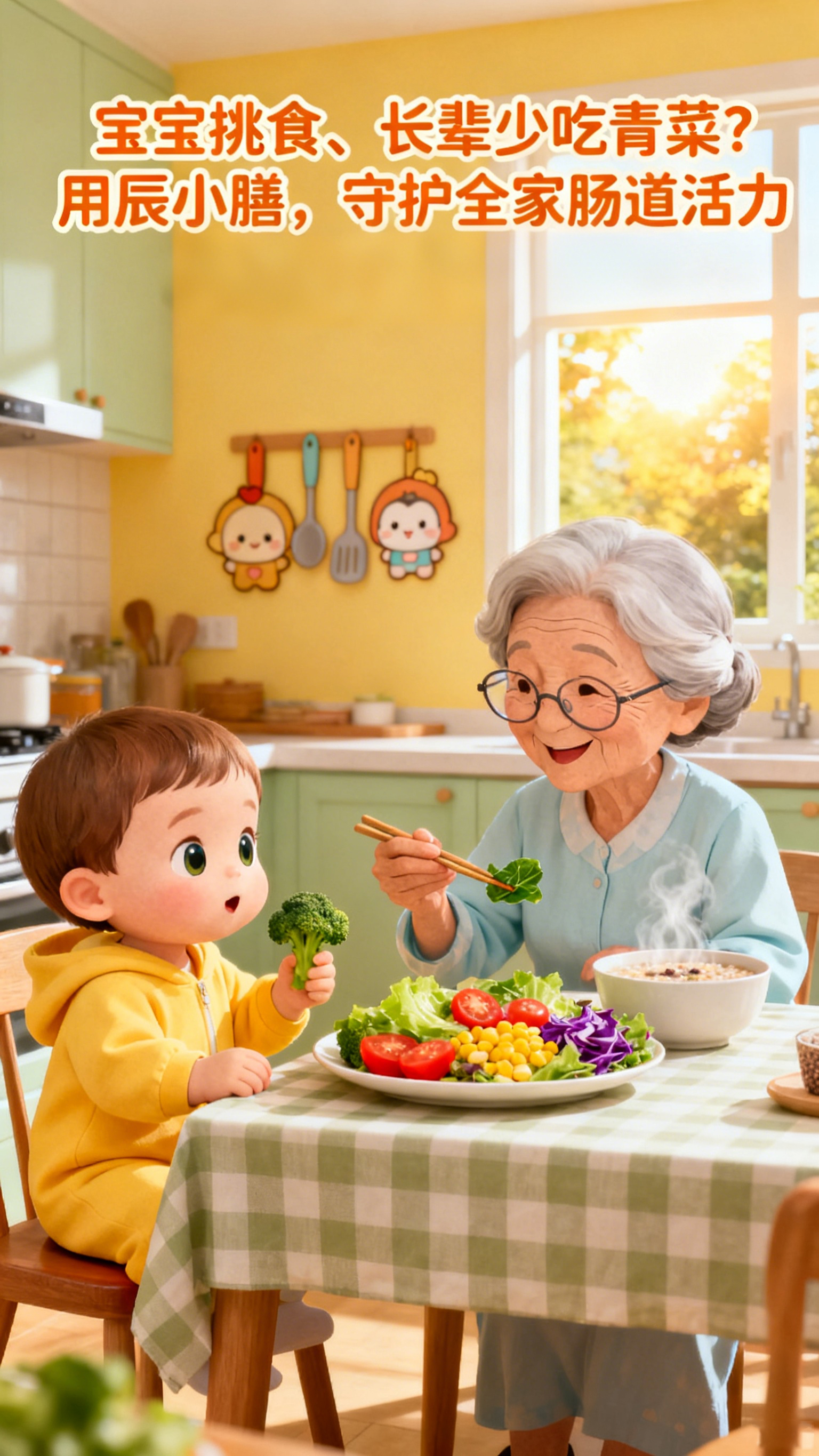 辰小膳 益生元 膳食纤维 低聚果糖  肠道健康  低聚半乳糖 便秘 腹泻 肠道菌群  水土不服宝宝挑食、长辈少吃青菜？