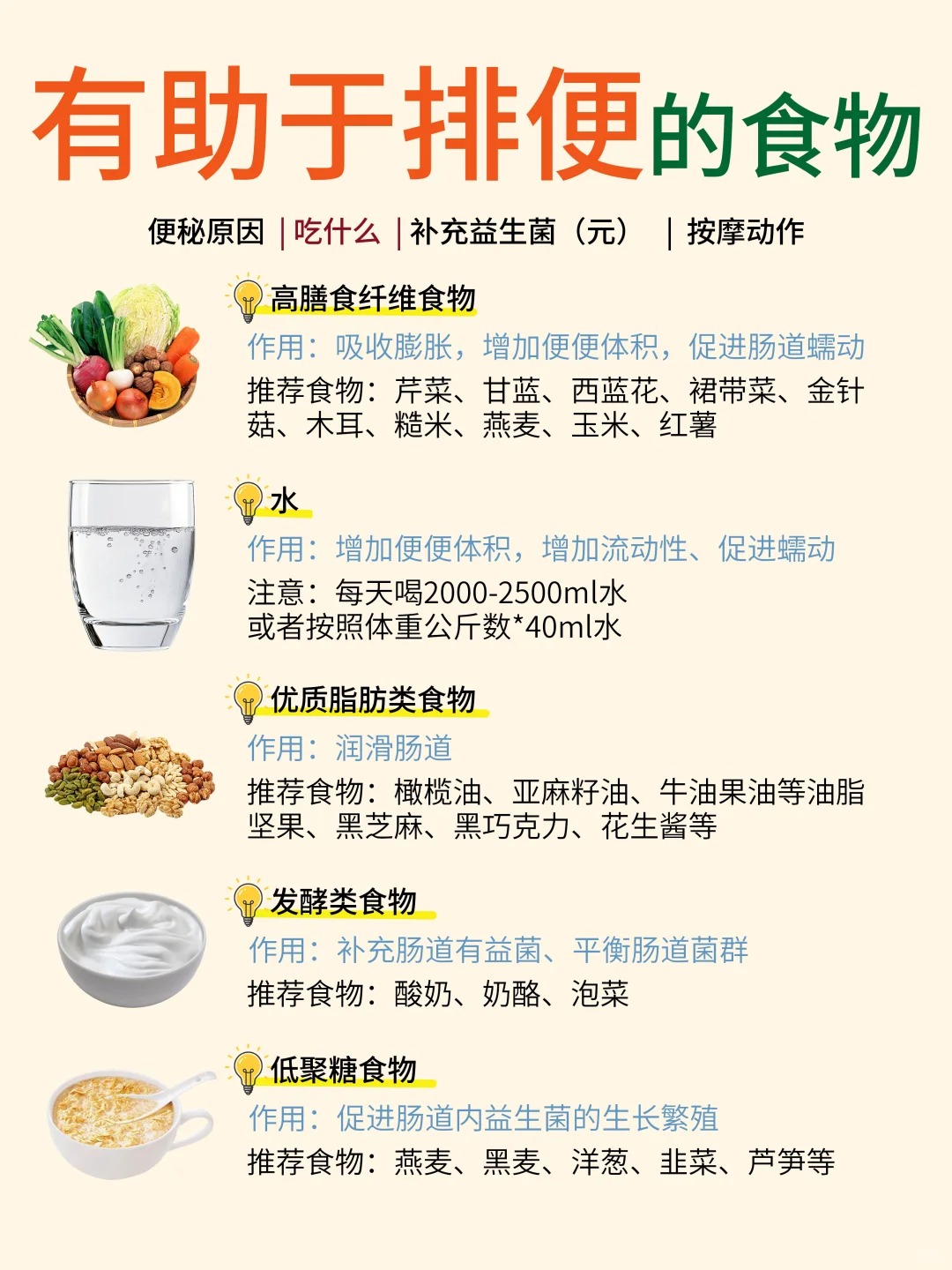 辰小膳 益生元 膳食纤维 低聚果糖  肠道健康  低聚半乳糖 便秘 腹泻 肠道菌群  水土不服便秘克星食物清单